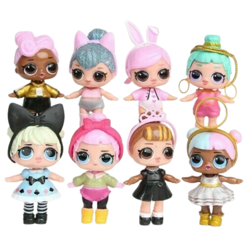 Set of 6–8 Pcs LOL Surprise Ball Lil Sisters Pets Toys Girls Set