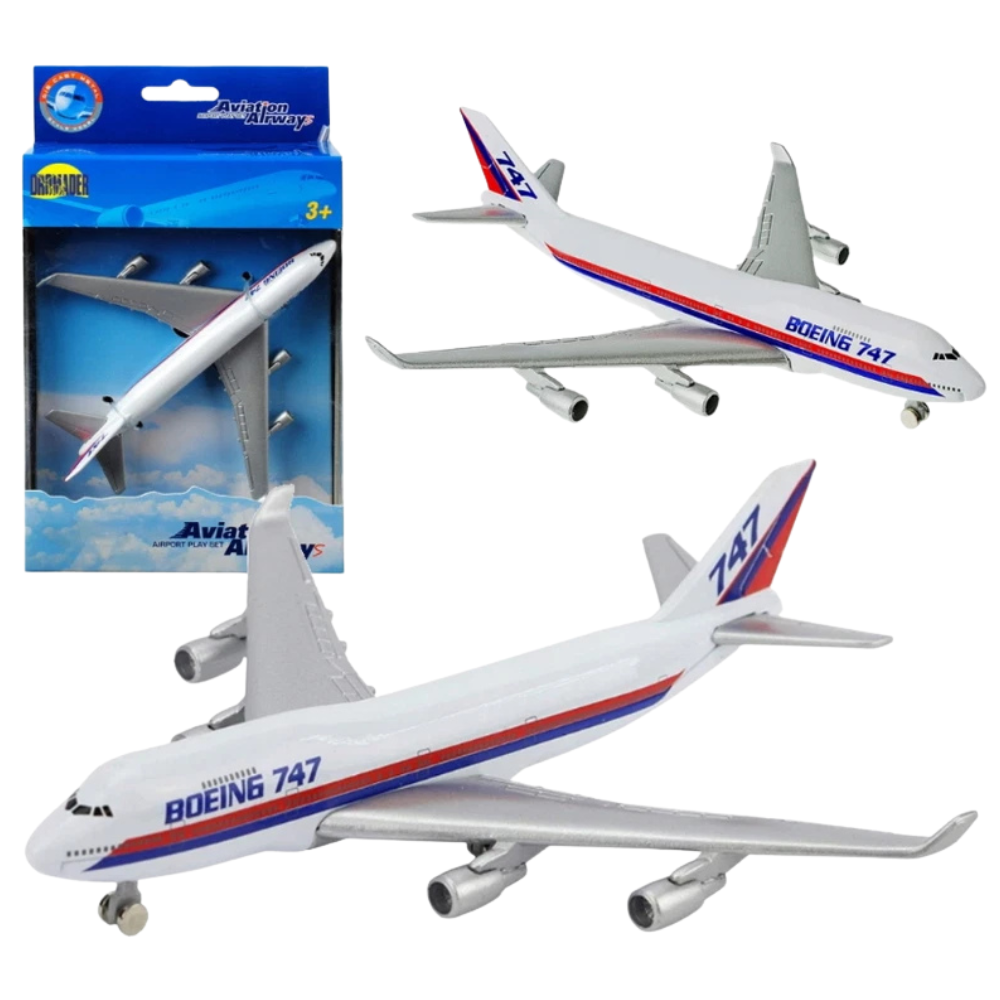 Welly Boeing 747 Aviation Airport Play Set 1:500 Scale Diecast Model Airplane Toy