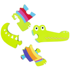 Orange Tree Toys Crocodile Wooden Puzzle Chunky Animal Learning Toy for Kids Gift New
