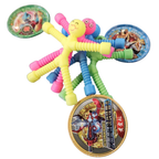 12x Magnet Men Happy Face Fridge Silicone Q-Man Party Bag Toys