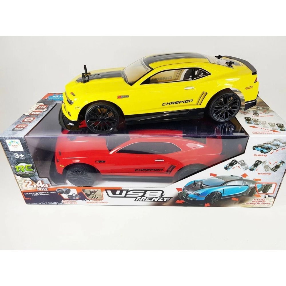 Remote Control Camaro Style Drift Car Rc 1:10 4wd 2.4ghz 8ch Ready to Run Kids Gift 8+