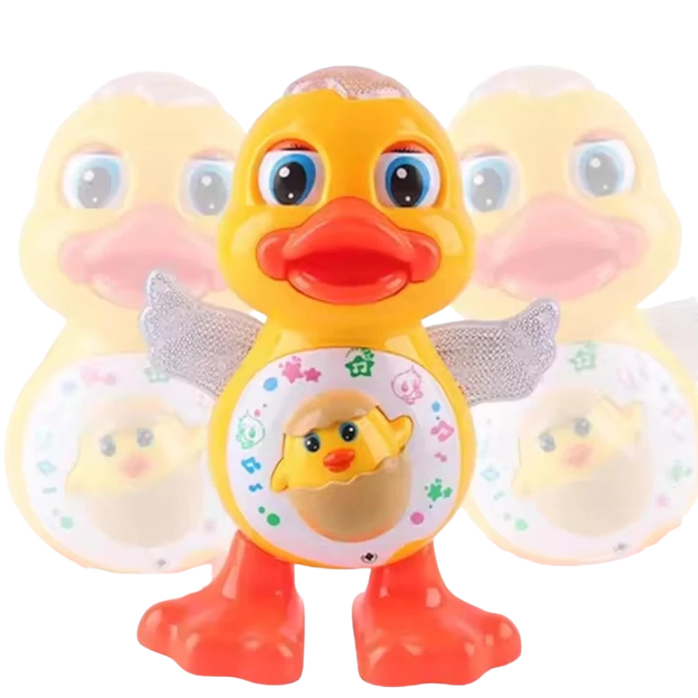 PEBBLE HUG Dancing Duck Musical Singing Waddling Battery Operated Toy