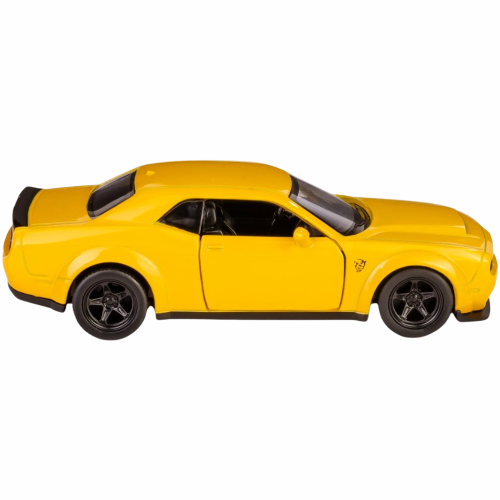 Dodge Challenger SRT Demon Diecast Model Car Toy Yellow 1:34–1:39 Scale RMZ City