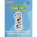 Toyland Sesame Street Number 1 Foil Balloon 66cm 26 Inch Kids Birthday Party Decoration Air Helium