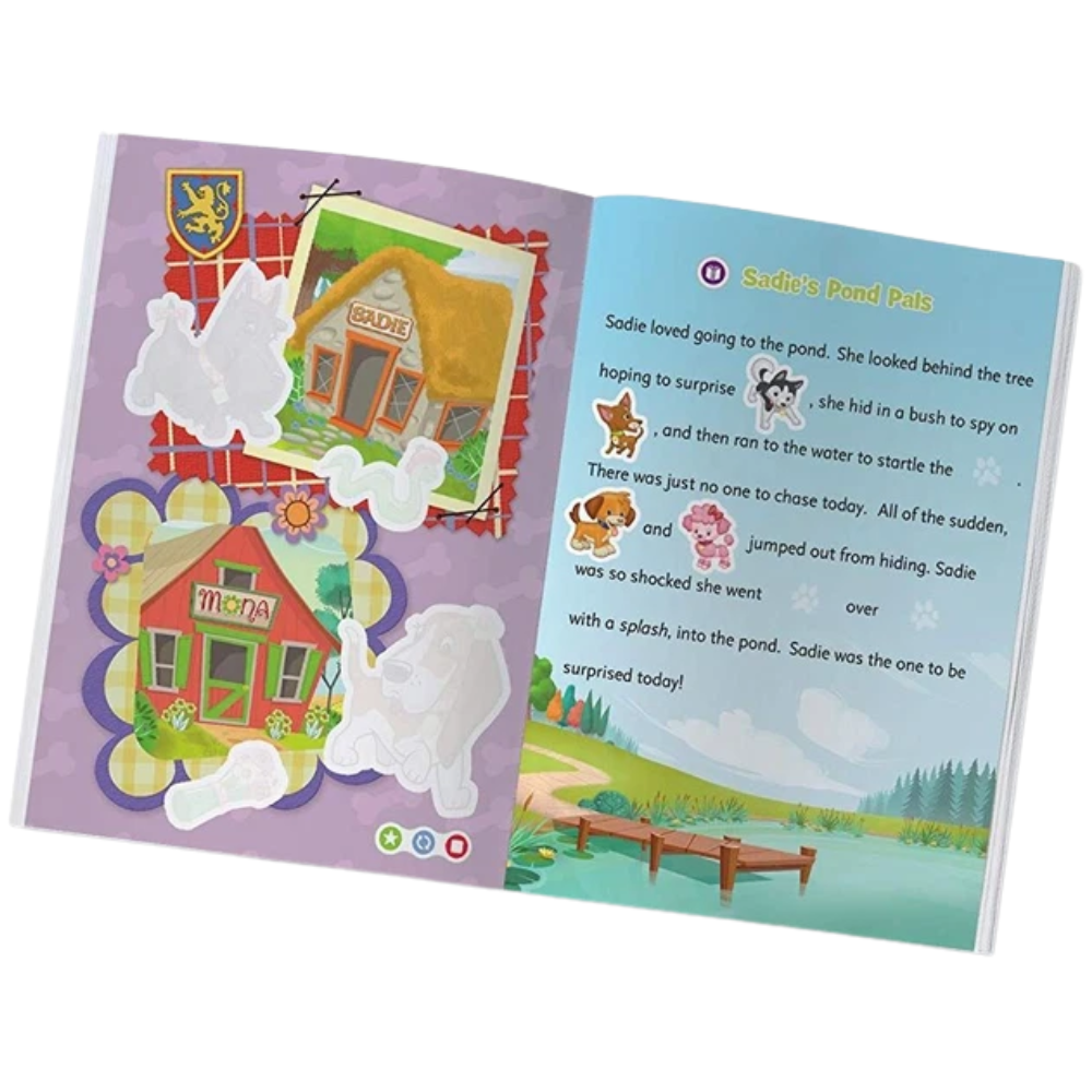 LeapFrog LeapReader TAG Pet Pals Sticker Story Time Book 4-8 Years