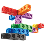 Learning Resources MathLink Cubes Set of 100 Educational Toy Multicolor
