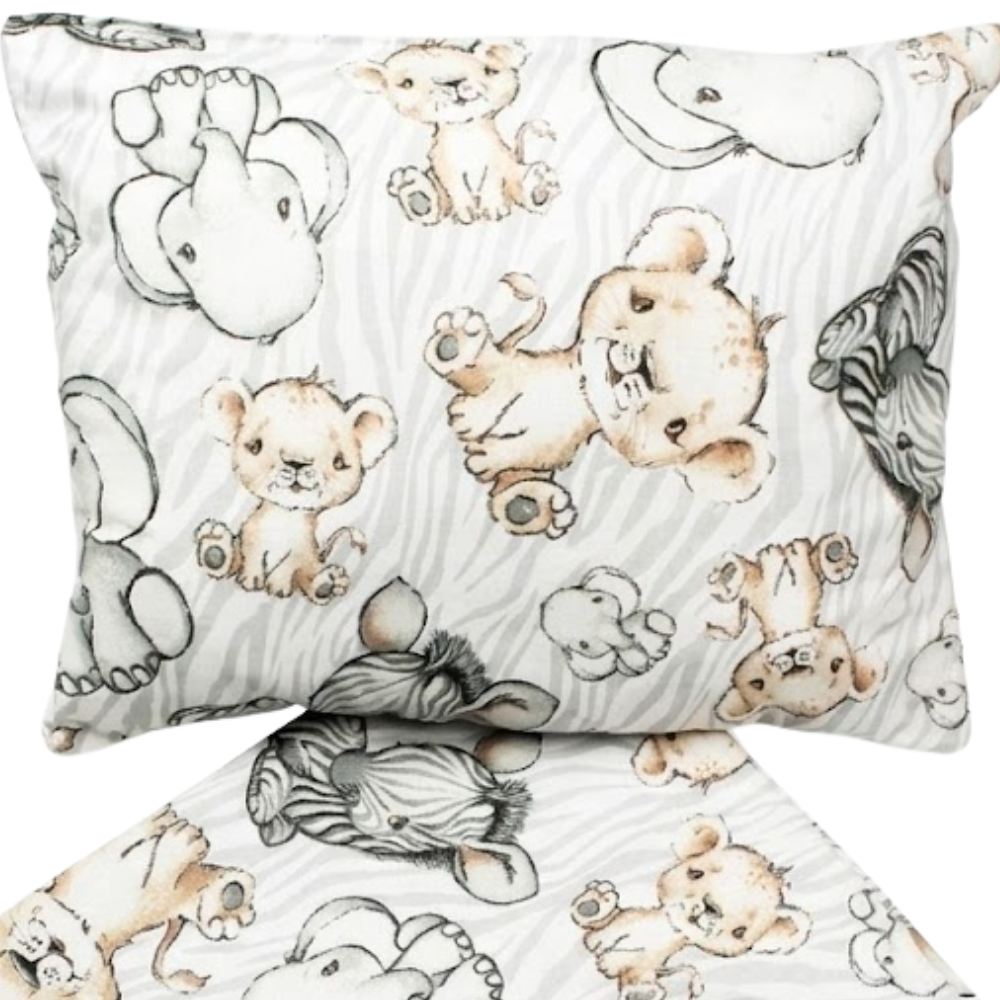 Baby Blanket and Pillow Set Jungle Giraffe Waffle Cotton Bedding for Crib and Pram