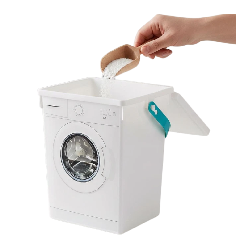 Washing Powder Storage Container 5l Laundry Pods Detergent Box with Handle Lid for Powder