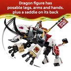 Lego Ninjago Zilvar and Grimtak Dragon Beast Battle Set Nya Kai Minifigures