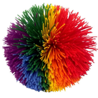Sensory Koosh Style Ball Large 10cm Weighted Rubber Filament Tactile No Bounce Toy
