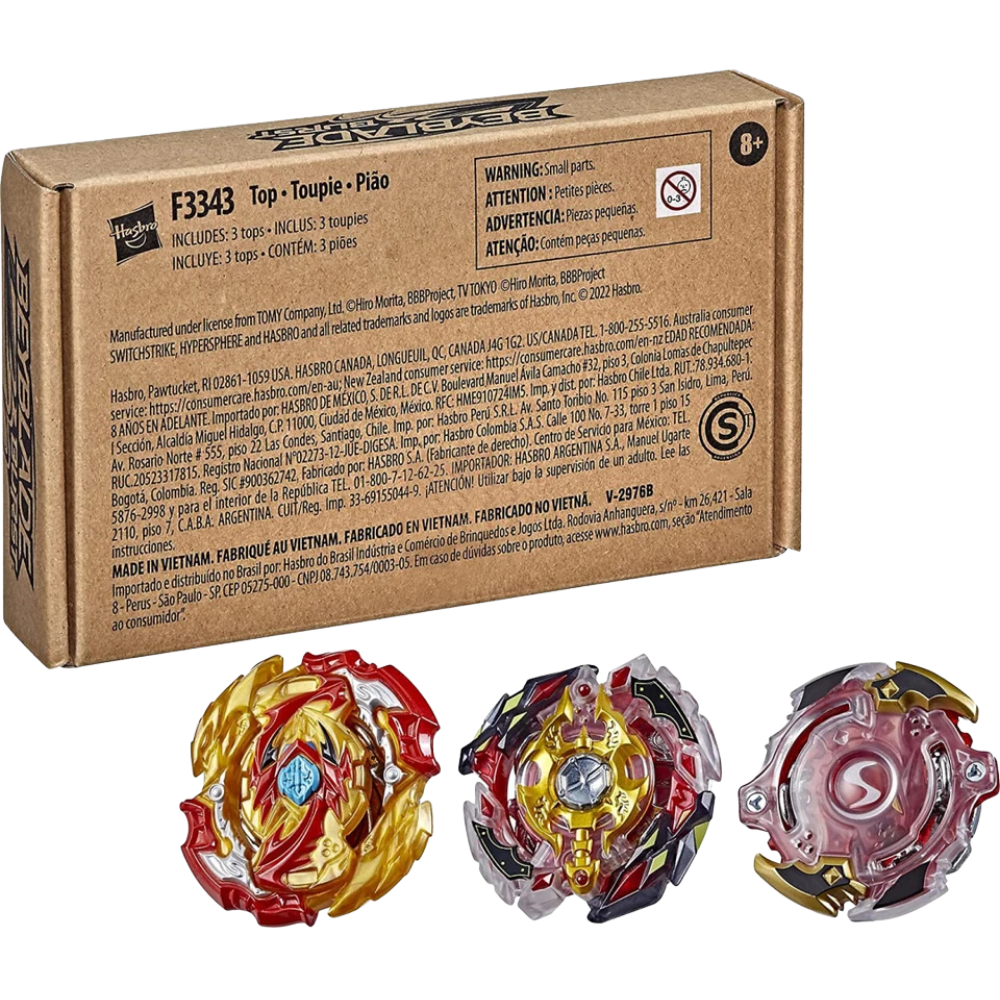 Beyblade Burst Evolution Trio Spryzen 3-Pack Competition Spinning Tops Set