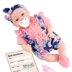 BiBi Doll Sweet Pea 17" Realistic Reborn Baby Doll Girl Dummy Bottle & Outfit