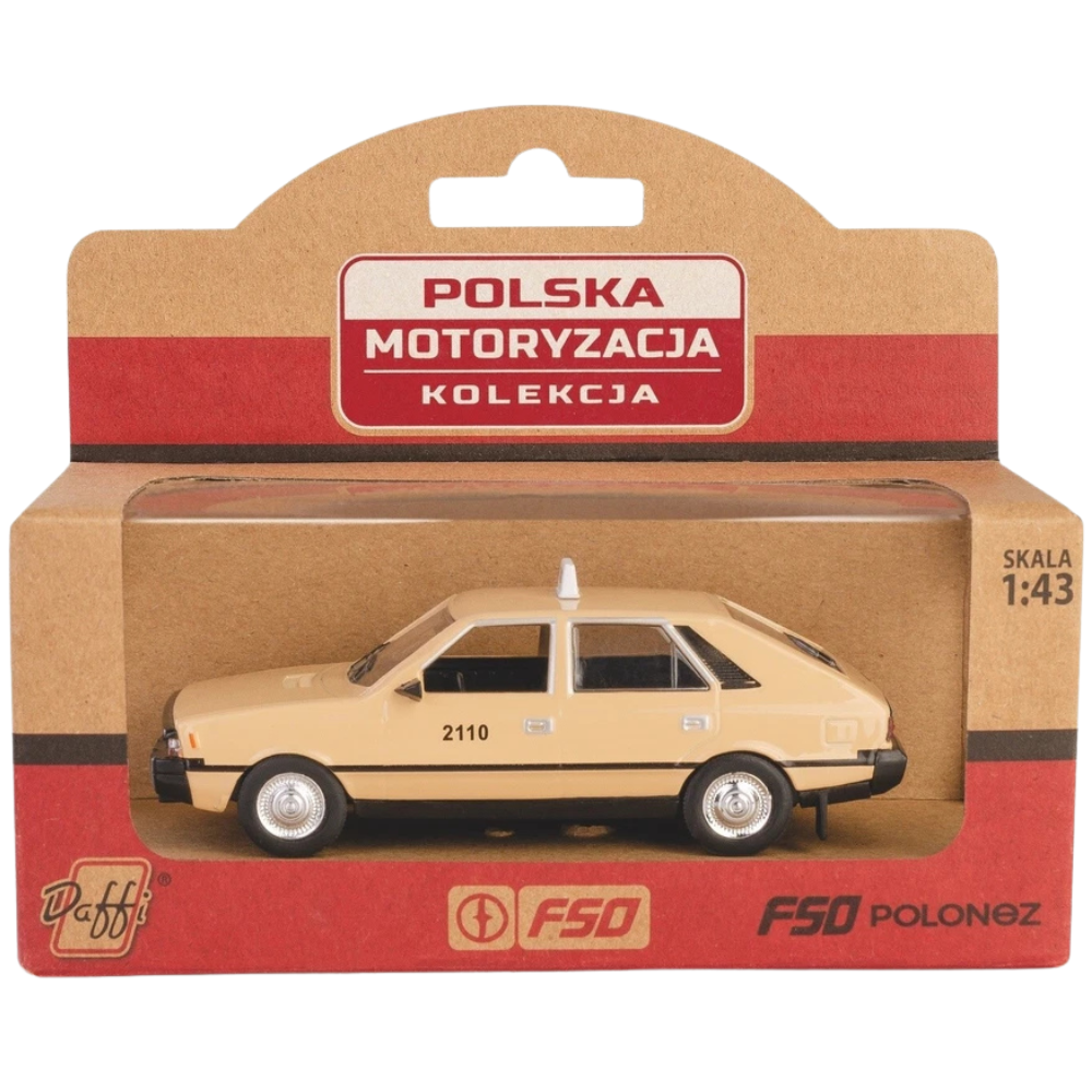 Fso Polonez 1500 Polish Taxi Classic Diecast Car Model Toy 1:43 Scale Collectible Vehicle