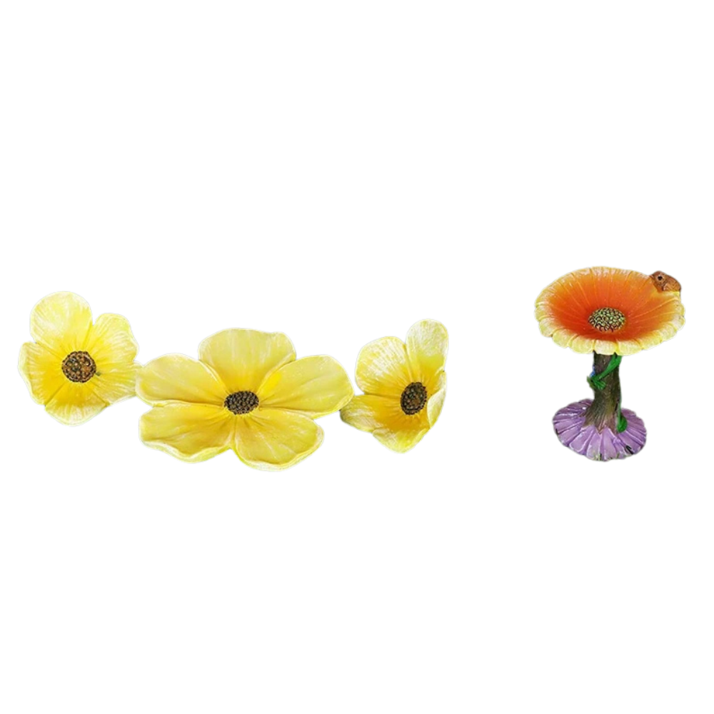 Toyland 25pc Miniature Fairy Garden Accessories Set with Stickers Pots Tea Set Fences Arches