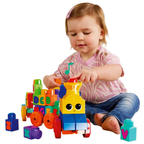Mega Bloks Abc Musical Train 50 Piece Building Set Learning Toy for Toddlers Kids Play