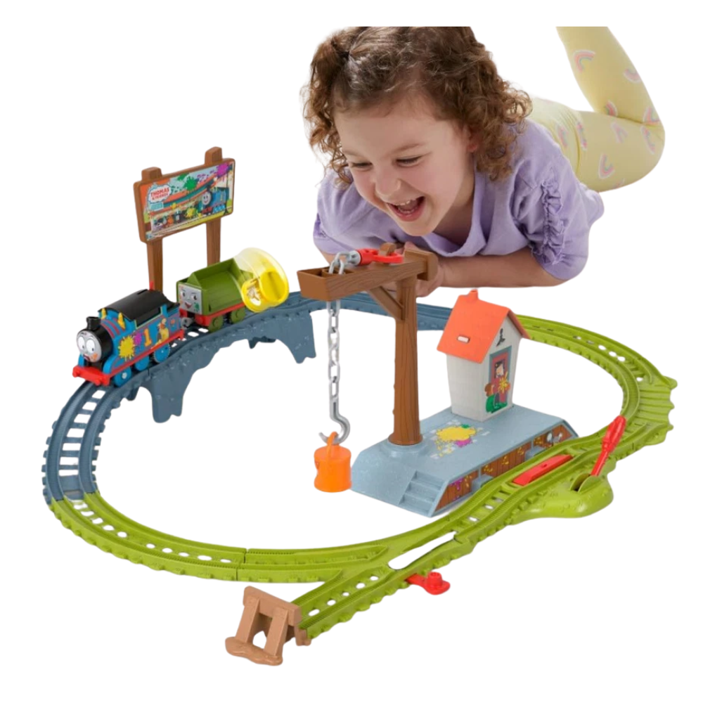 Thomas & Friends Paint Delivery Set Motorized Thomas Train Troublesome Truck Track Kids 3+ New