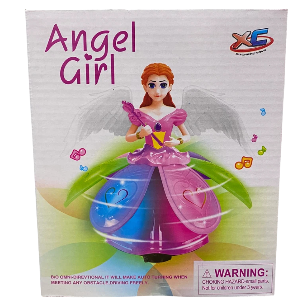 Disney Princess Flutter Spin Dancing Light Doll Toy Music Lights Bump & Go
