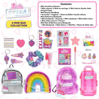 Barbie Mini Bag Set 4 Pack With Hair Clips Lip Gloss Nail Stickers Girls Gift Accessories