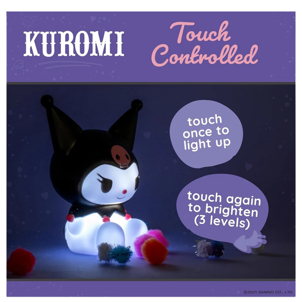 Hk Kuromi Mood Light Large Light-Up Kids Bedroom Battery Operated Night Lamp Cute Character Dec