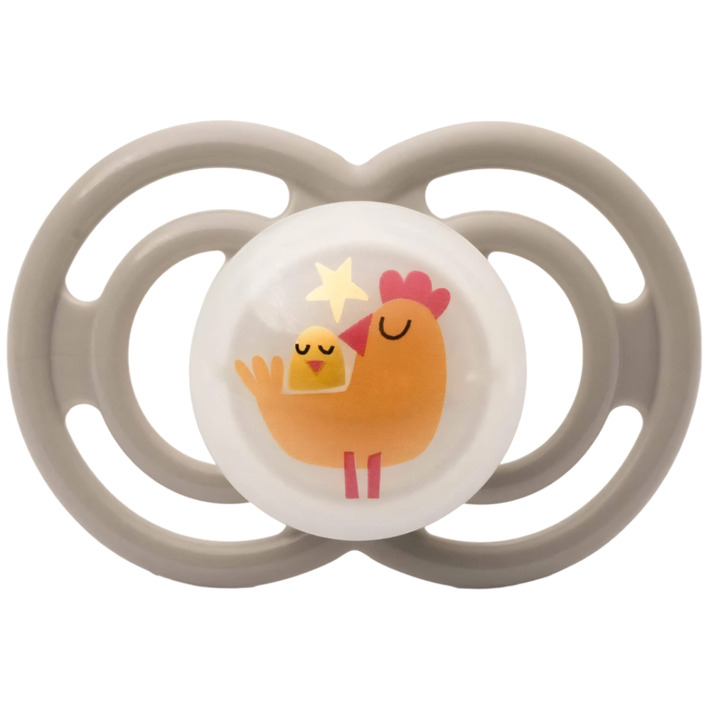 MAM Perfect Night Soothers 18-36 Months 2 Pack Glow in the Dark Orthodontic Dummies