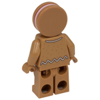Lego Gingerbread Woman Girl Minifigure Genuine Lego Christmas Figure New Holiday Collectible