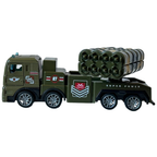 Anek Military Rocket Launcher Lorry Truck Diecast Toy Model Pull Back Action 1:50 Scale