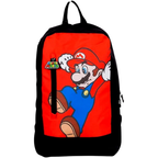 Mario Super Mario Bros Backpack Twin Compartment School Bag Kids Rucksack