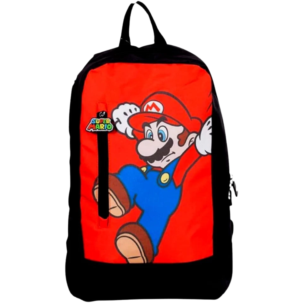 Mario Super Mario Bros Backpack Twin Compartment School Bag Kids Rucksack