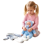 20" Lifelike BiBi Baby Doll for Girls & Boys Dummy Sounds & 2 Sets of Clothes
