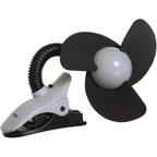 Dreambaby Portable Stroller Fan with Soft Foam Blades, Adjustable Clip & Flexible Neck Black