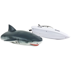 RC Shark Boat 2-in-1 Twin Motor 2.4GHz Remote Control Speedboat Kids Adults