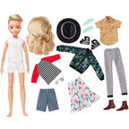 Barbie Creatable World Deluxe Customisable Character Doll Kit with Accessories Ggt67 Toy Set