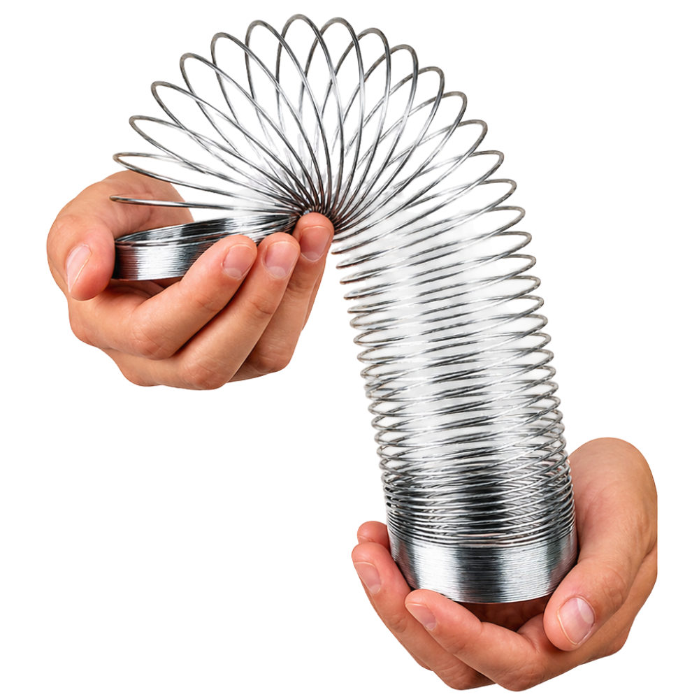 Slinky Retro Springy Toy Large Metal Classic Fidget Sensory Toy Fine Motor Skills Hand Eye