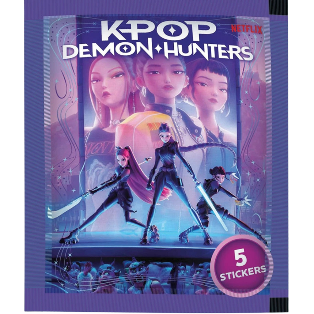 Kpop Demon Hunters Netflix Sticker Collection Multi Pack with 5 Packs 25 Stickers Total