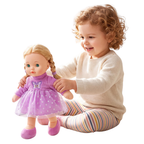 12" Baby Doll Sleeping Cuddle Toy Soft Plush Body with Vinyl Head BiBi Doll