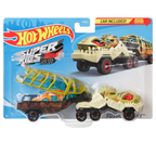 Hot Wheels Super Rigs Fossil Freight Truck with Dinosaur Car Mattel Collectible