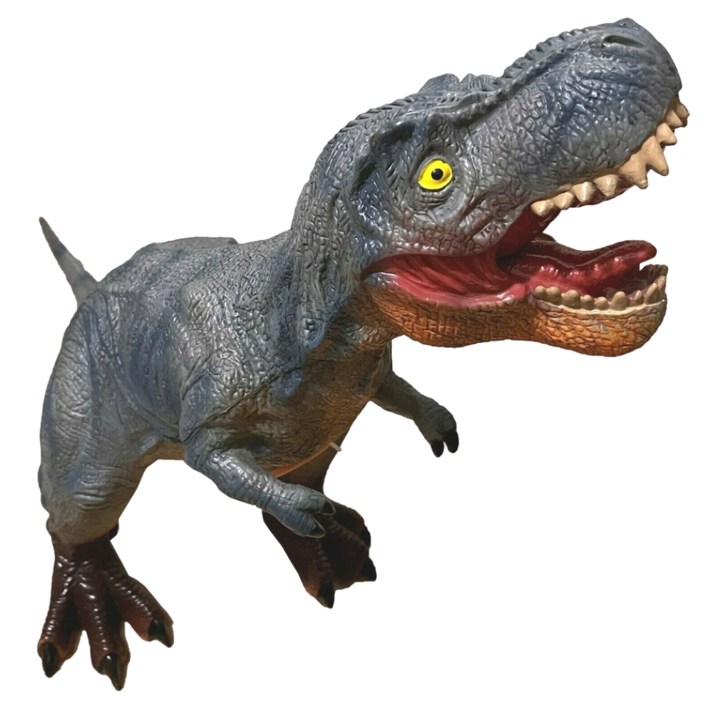 Giant Soft Roaring Dinosaur Toy T-Rex Blue 27 Inch Plush Dino Gift for Kids Ages 3+