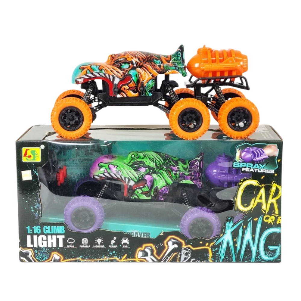 Remote Control Monster Truck RC 6x6 4WD Smoking Steam 1:16 Kids 8+