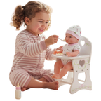 Bibi Doll Anatomically Correct 14 Inch Baby Girl Doll Full Vinyl Body Newborn Toy Gift Set