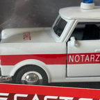 Trabant 601 Notarzt Ambulance Diecast Model Car Toy 1:32 Scale East Germany