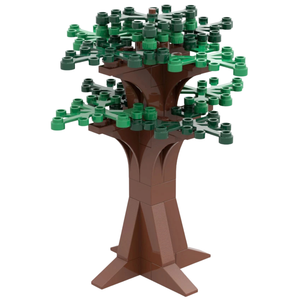 Lego Summer Tree Large Green Plant Made with Real Lego Bricks Nature Park City Display Model