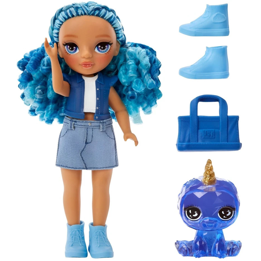 Rainbow High Littles Sapphire Bradshaw Doll by Mga, Colourful Fashion Toy for Boys and Girls