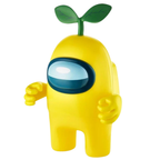 Official Among Us Yellow Action Figure 17cm 1-Pack 5 Hidden Accessories Kids Toy 3+ New