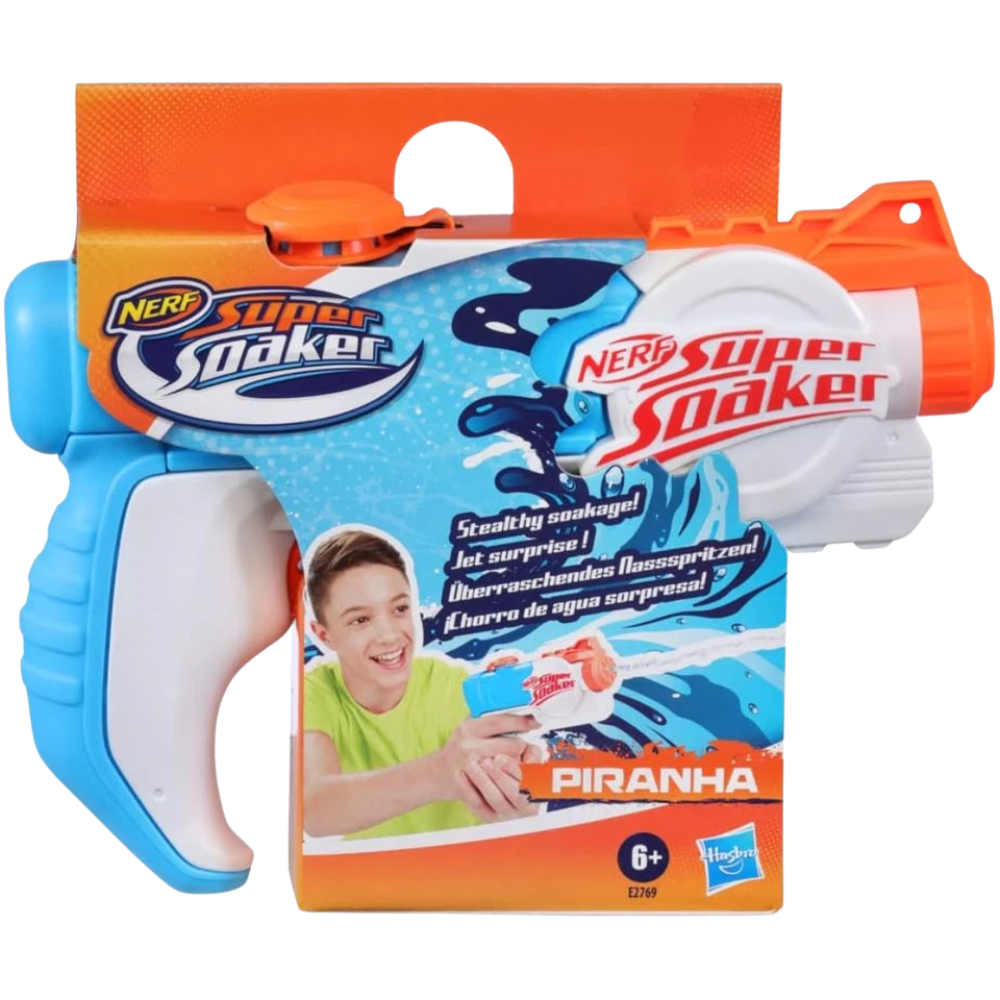 Nerf Super Soaker Piranha Water Blaster Compact Kids Outdoor Summer Water Fight Toy