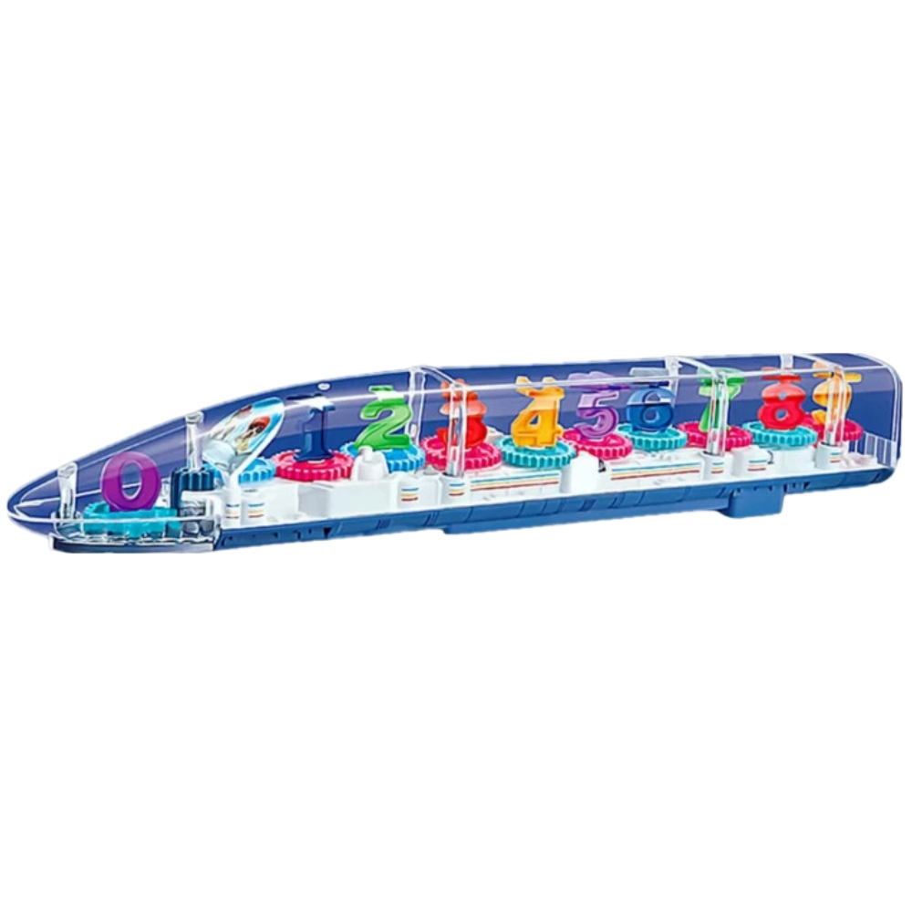 LED Light Gear Train Toy with Music, Rotating Action and Learning Features for Kids UK