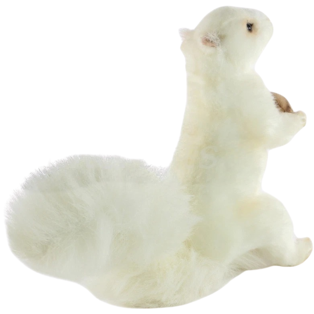 Hansa White Squirrel with Acorn Soft Toy Plush 7742 Brand New Lincrafts Uk Wildlife Gift
