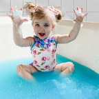 Zimpli Kids Gelli Baff Powder Pack of 2 Blue Red Colourful Goo Bath Sensory Play Toy