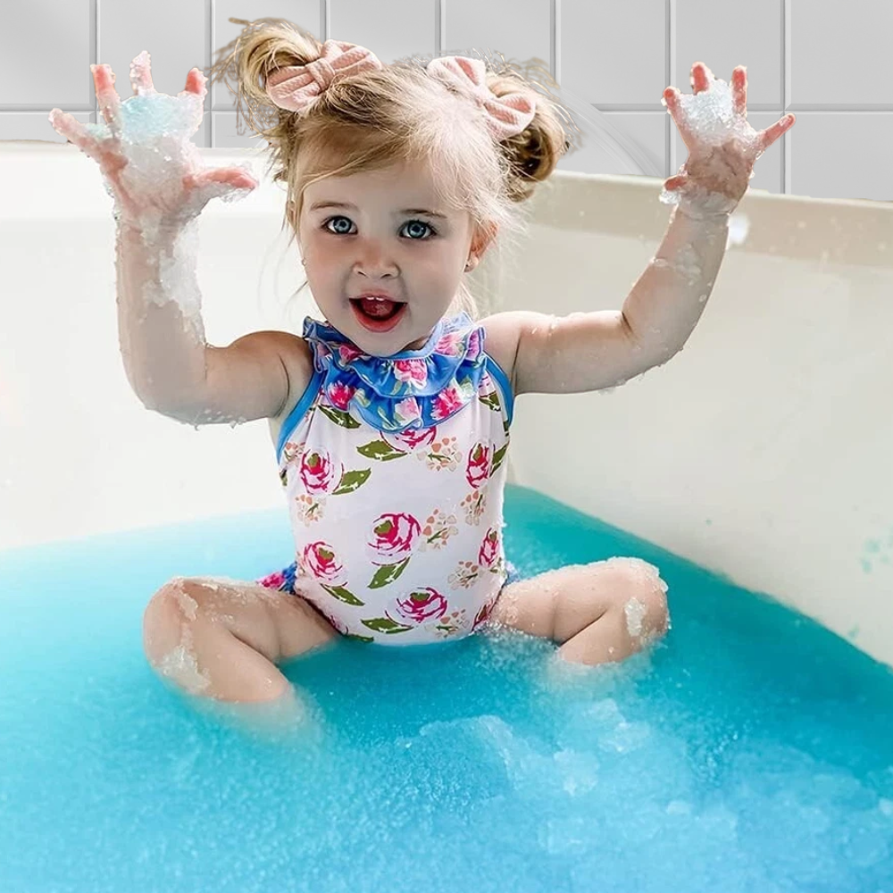 Zimpli Kids Gelli Baff Powder Pack of 2 Blue Red Colourful Goo Bath Sensory Play Toy