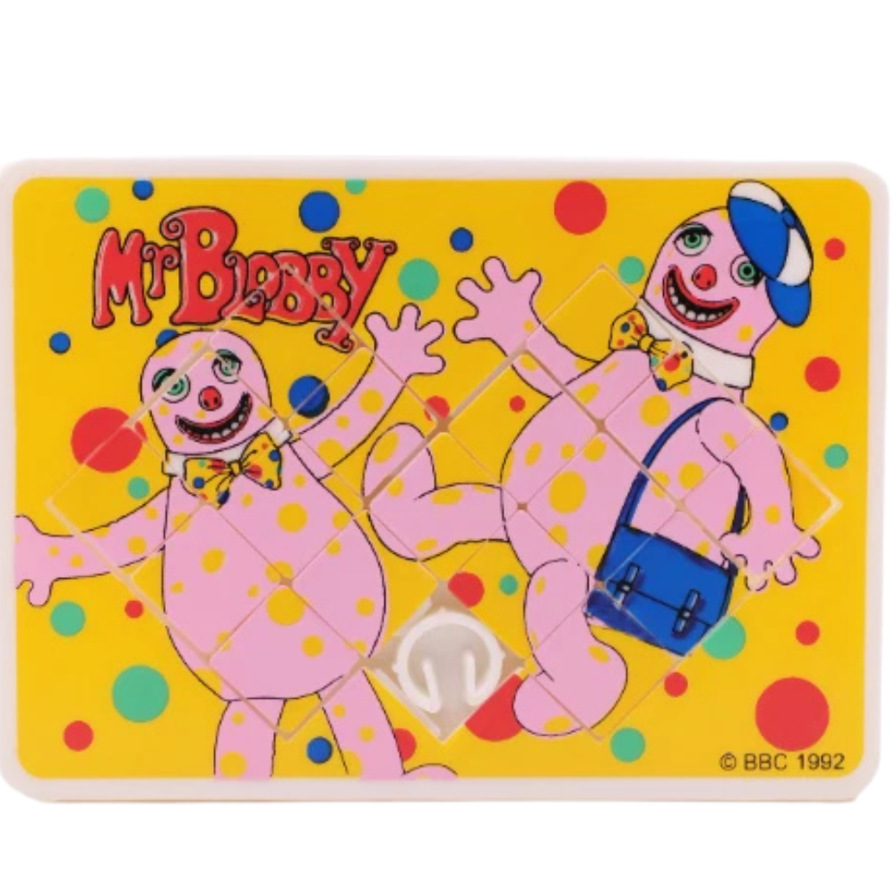 Mr Blobby Retro Sliding Puzzle Original 1992 Licensed Vintage TV Character Puzzle Game