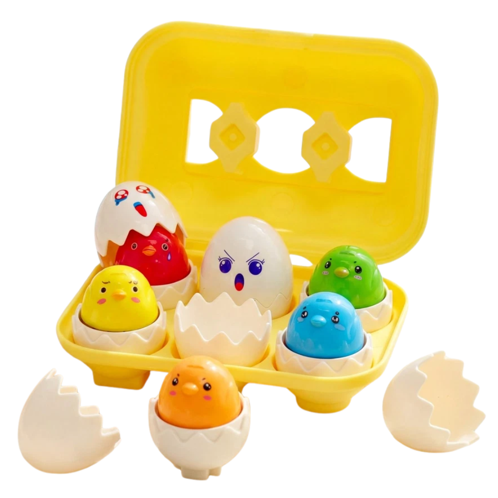 Matching Eggs Toy Shape Colour Sorter for Babies & Toddlers Educational Sensory Puzzle Game